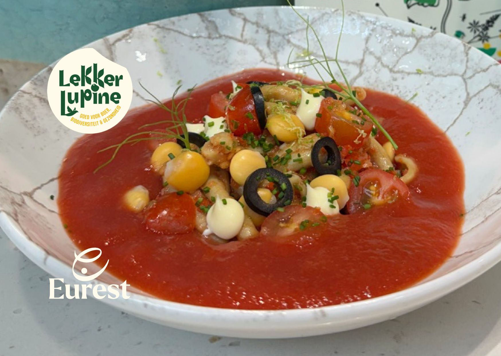 Gazpacho - Lupine pasta soep
